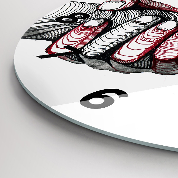 Horloge ronde Se tenir la main