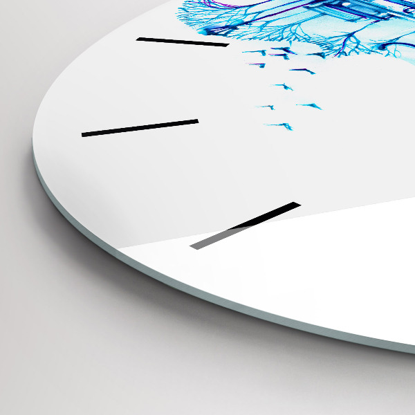 Horloge ronde Lac du parc Cello