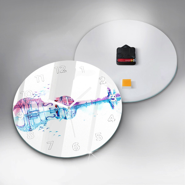 Horloge ronde Lac du parc Cello