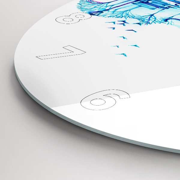 Horloge ronde Lac du parc Cello