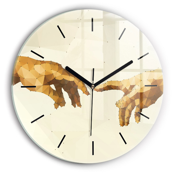 Horloge ronde 'Création d''Adam'
