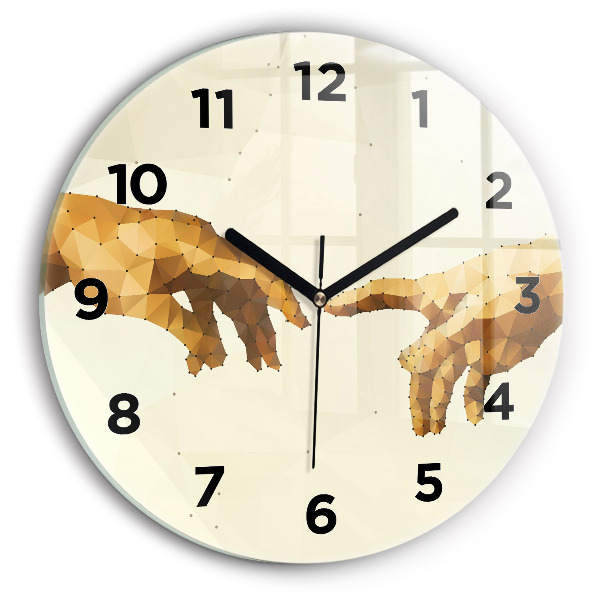 Horloge ronde 'Création d''Adam'