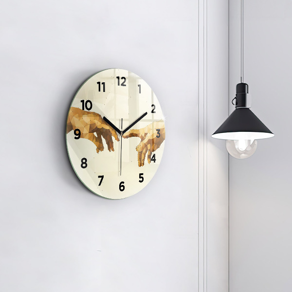 Horloge ronde 'Création d''Adam'