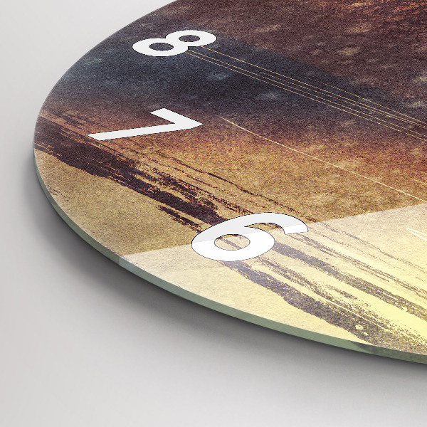 Horloge ronde femme avec parapluie