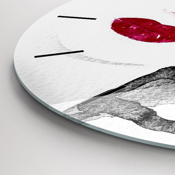 Horloge ronde 'Portrait d''une femme'