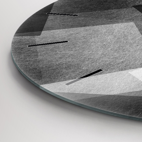 Horloge ronde Abstraction géométrique