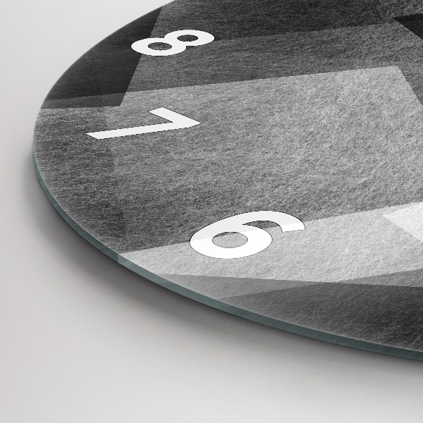 Horloge ronde Abstraction géométrique