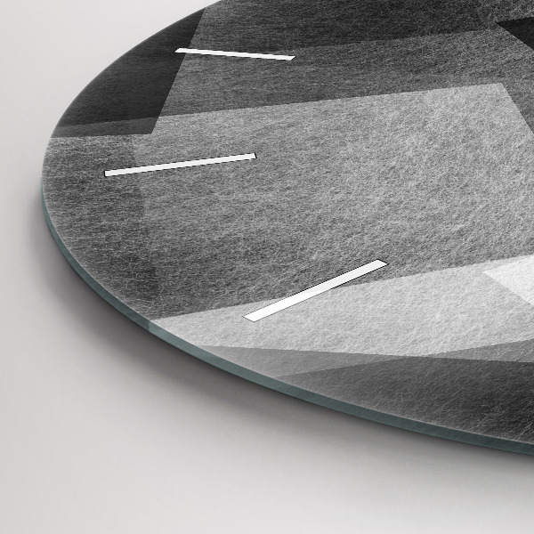 Horloge ronde Abstraction géométrique