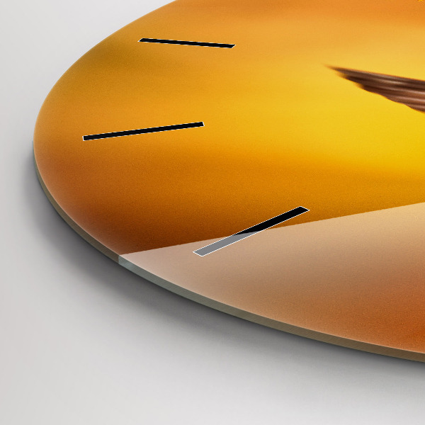 Horloge ronde oiseau colibri