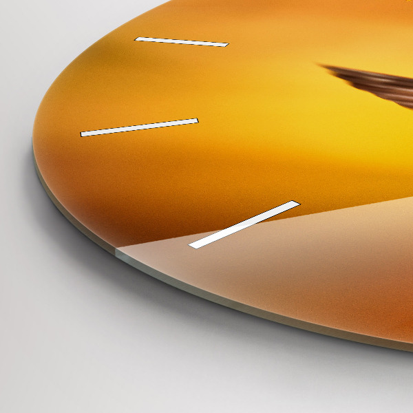 Horloge ronde oiseau colibri