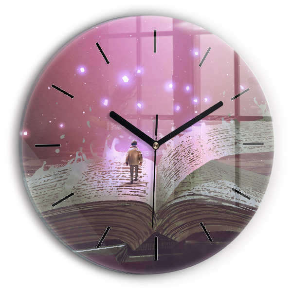 Horloge ronde 'Livre d''abstraction'