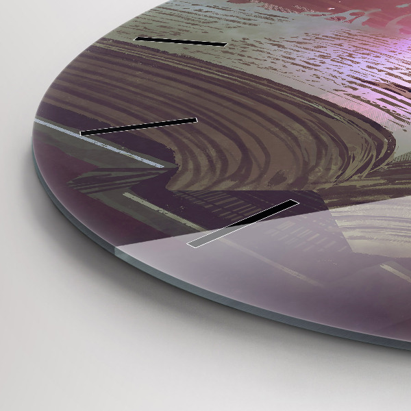 Horloge ronde 'Livre d''abstraction'