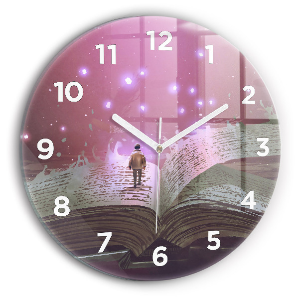 Horloge ronde 'Livre d''abstraction'