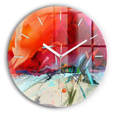 Horloge ronde 'Des rangées d''épices'