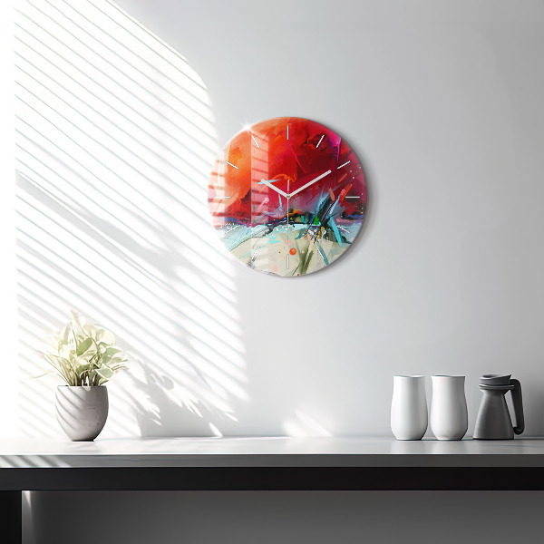 Horloge ronde 'Des rangées d''épices'