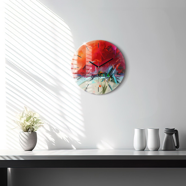 Horloge ronde 'Des rangées d''épices'