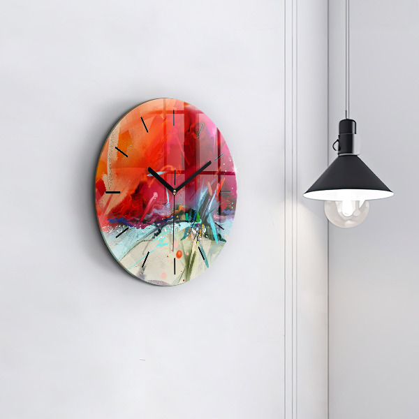 Horloge ronde 'Des rangées d''épices'