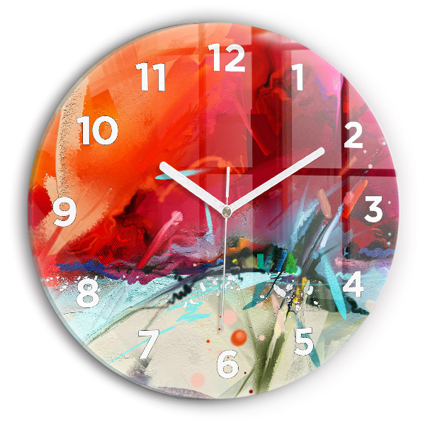 Horloge ronde 'Des rangées d''épices'