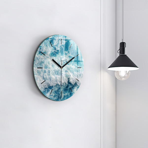 Horloge ronde Vagues de la mer