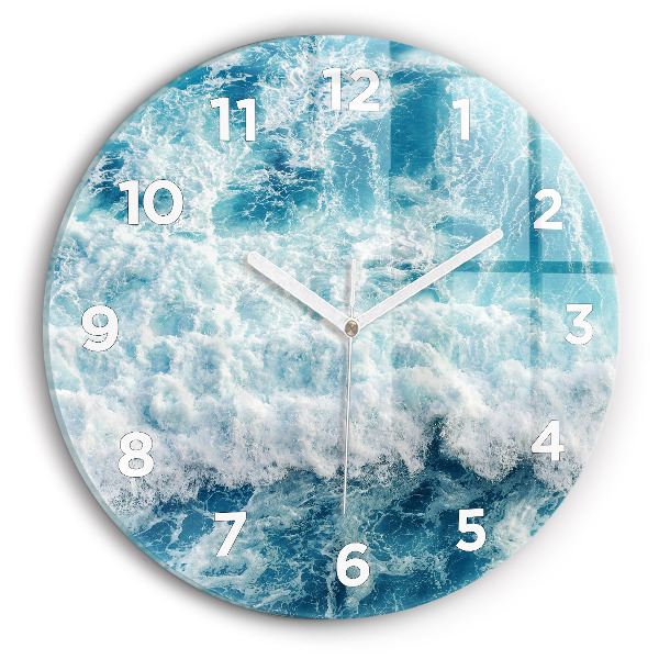 Horloge ronde Vagues de la mer