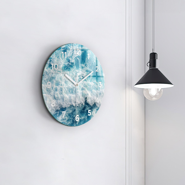 Horloge ronde Vagues de la mer
