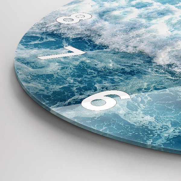 Horloge ronde Vagues de la mer