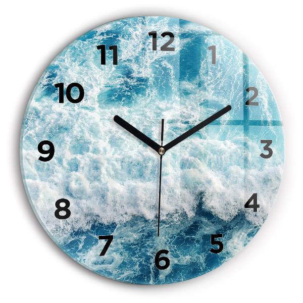 Horloge ronde Vagues de la mer