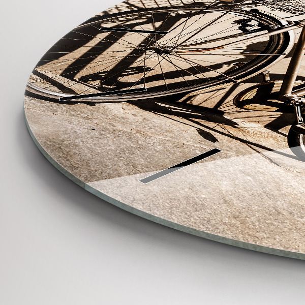 Horloge ronde vélo italien