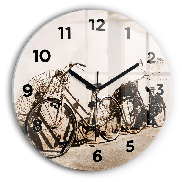 Horloge ronde vélo italien