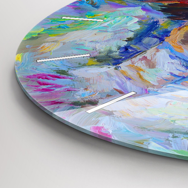 Horloge ronde Ballerine peinte