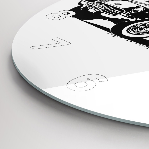 Horloge ronde Illustration rétro