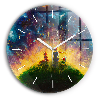 Horloge ronde Abstraction Le Petit Prince