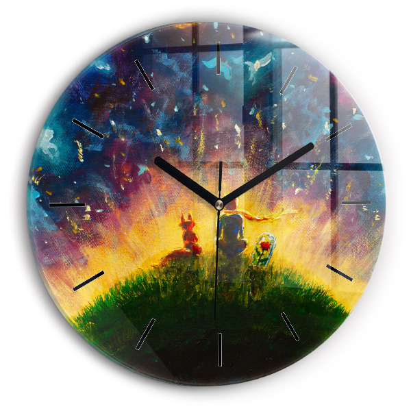 Horloge ronde Abstraction Le Petit Prince