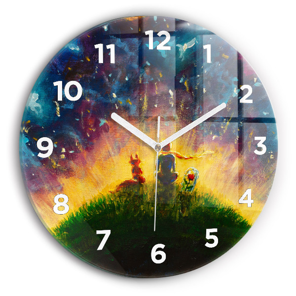 Horloge ronde Abstraction Le Petit Prince