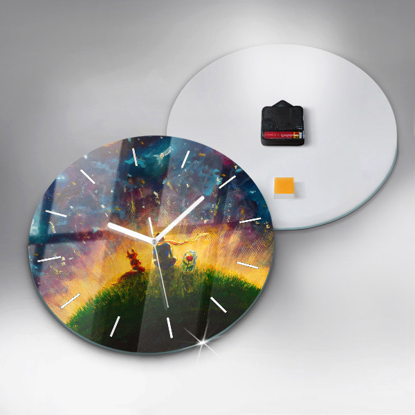 Horloge ronde Abstraction Le Petit Prince