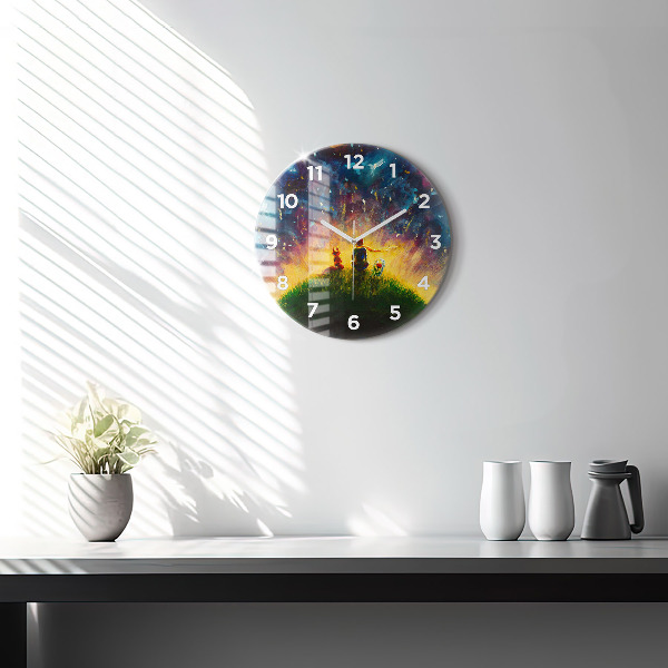 Horloge ronde Abstraction Le Petit Prince
