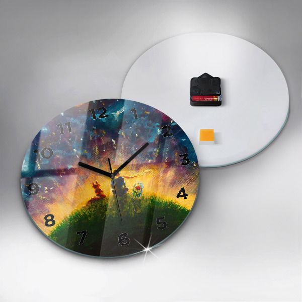 Horloge ronde Abstraction Le Petit Prince