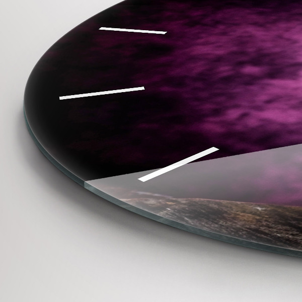 Horloge ronde Verre à vin