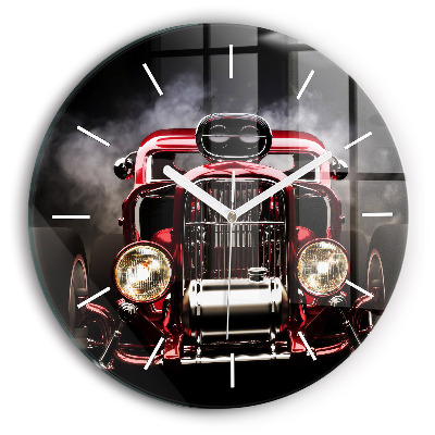 Horloge ronde Vieille voiture vintage