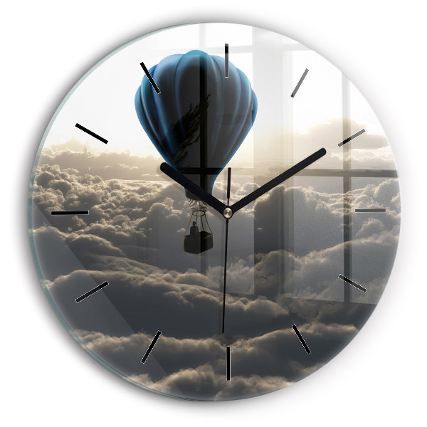 Horloge ronde Ballon dans le ciel