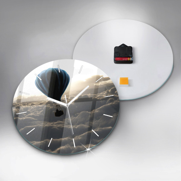 Horloge ronde Ballon dans le ciel