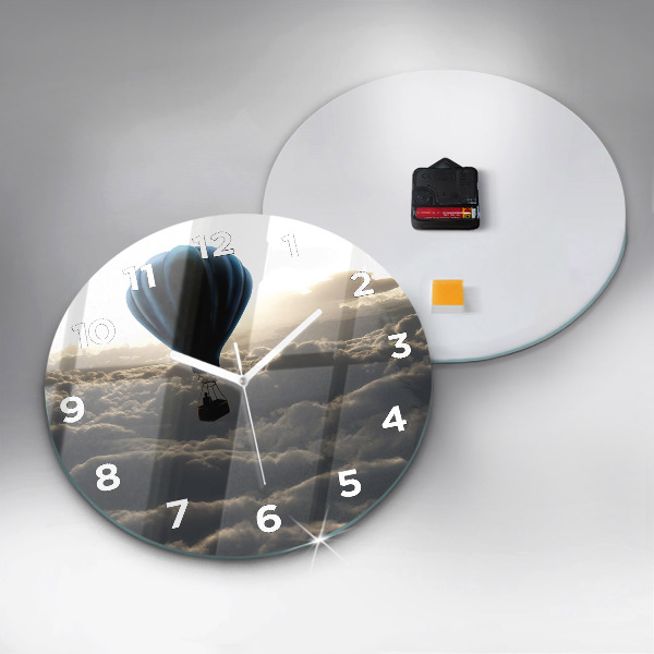 Horloge ronde Ballon dans le ciel
