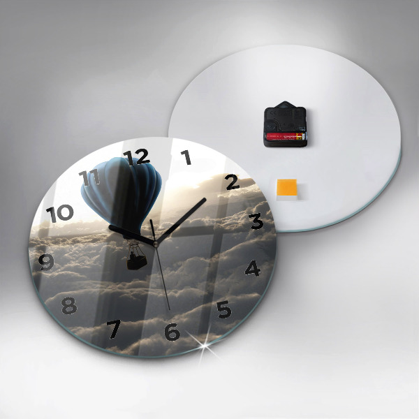 Horloge ronde Ballon dans le ciel