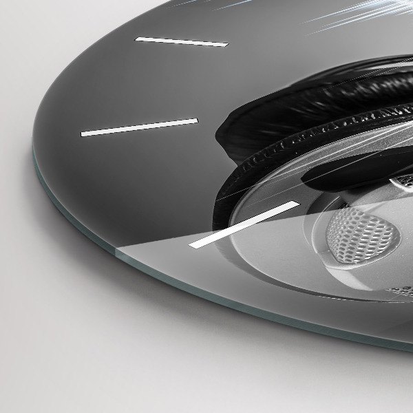 Horloge ronde Microphone et casque