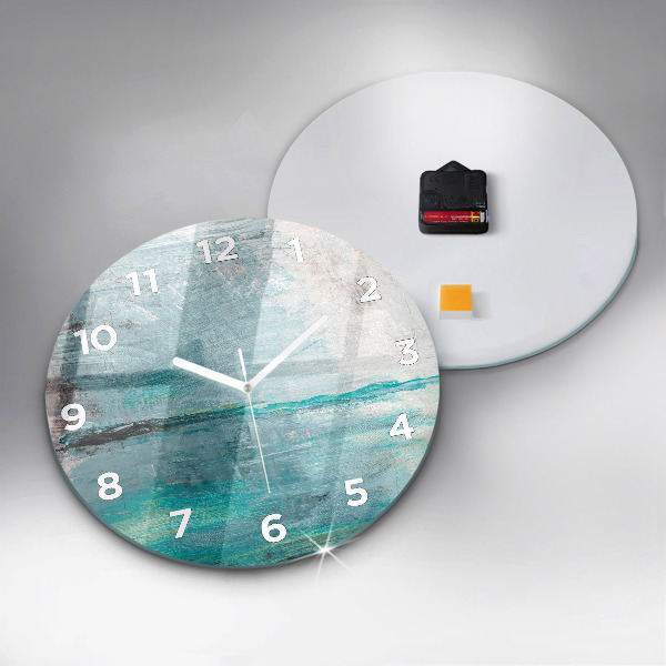 Horloge ronde 'Texture d''huile abstraite'