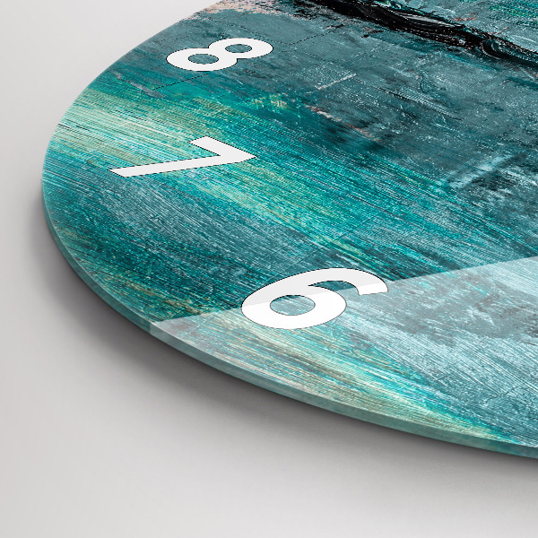 Horloge ronde 'Texture d''huile abstraite'