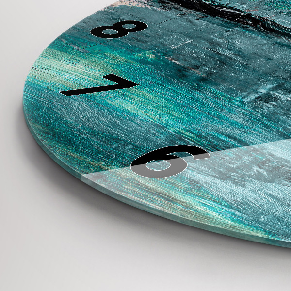 Horloge ronde 'Texture d''huile abstraite'