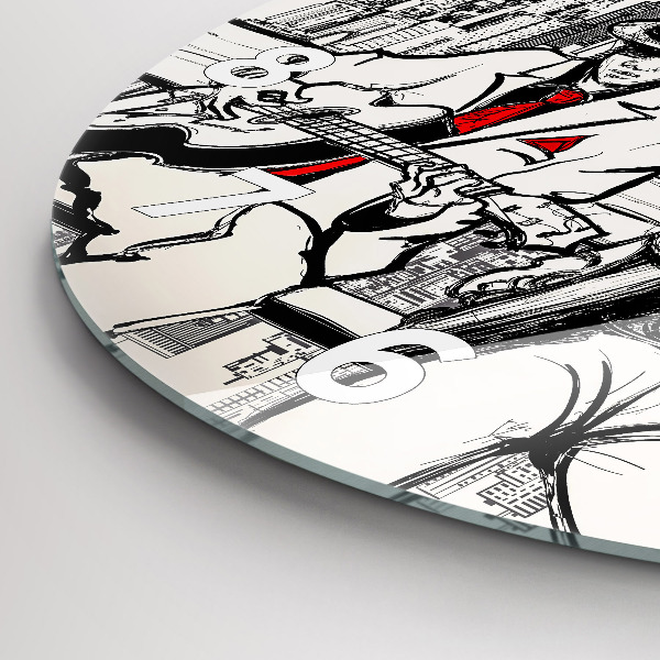 Horloge ronde Jazz à New York