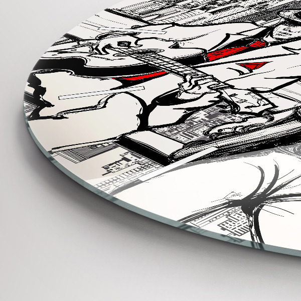 Horloge ronde Jazz à New York