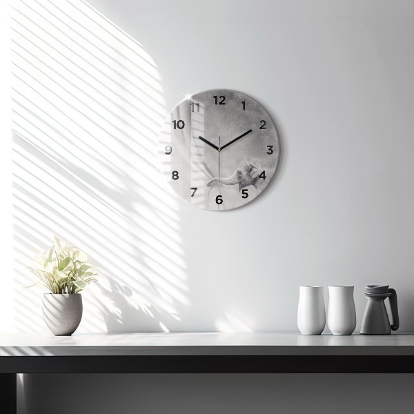 Horloge ronde Éléphant